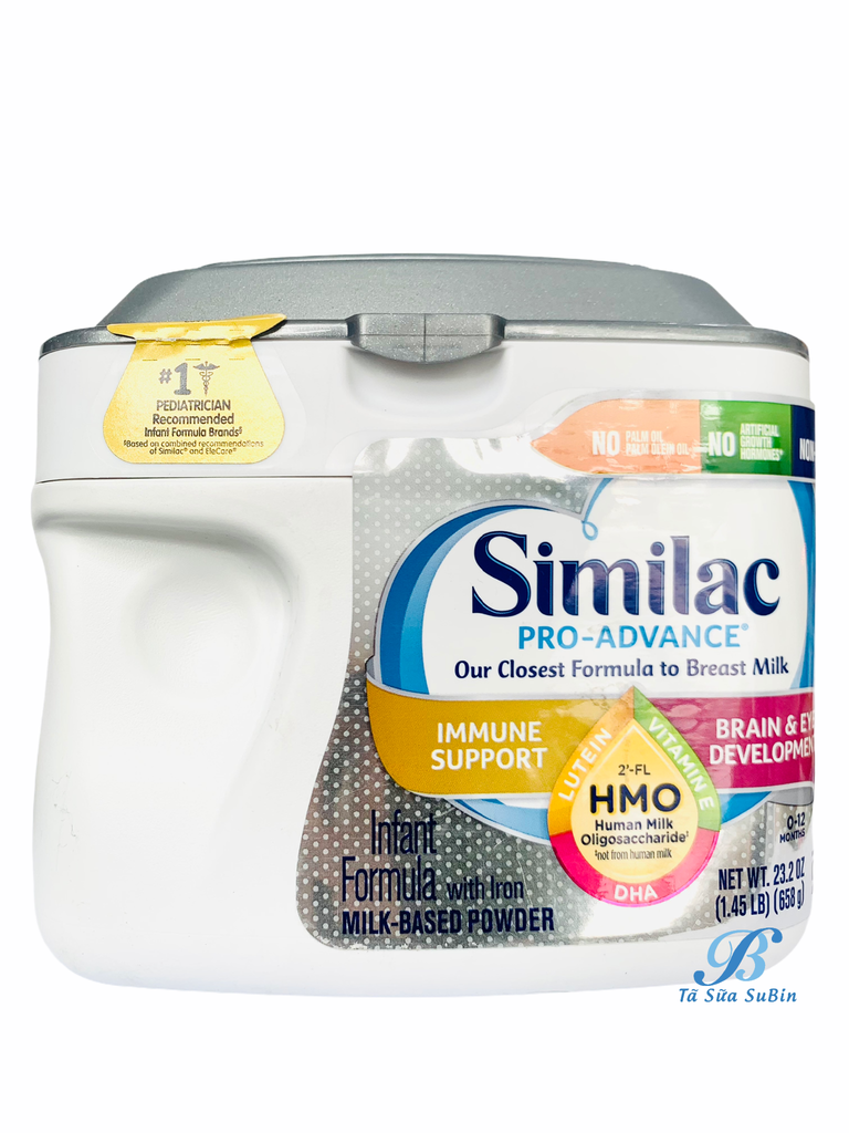 Sữa Similac Pro Advance HMO Nắp Xám Cho Bé Từ 0-12 Tháng (658gr)