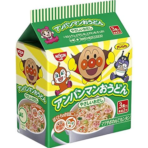 Mì Udon Nissin Anpanman Nhật Màu Xanh 90gr Vị Hải Sản Cho Bé Từ 1 Tuổi