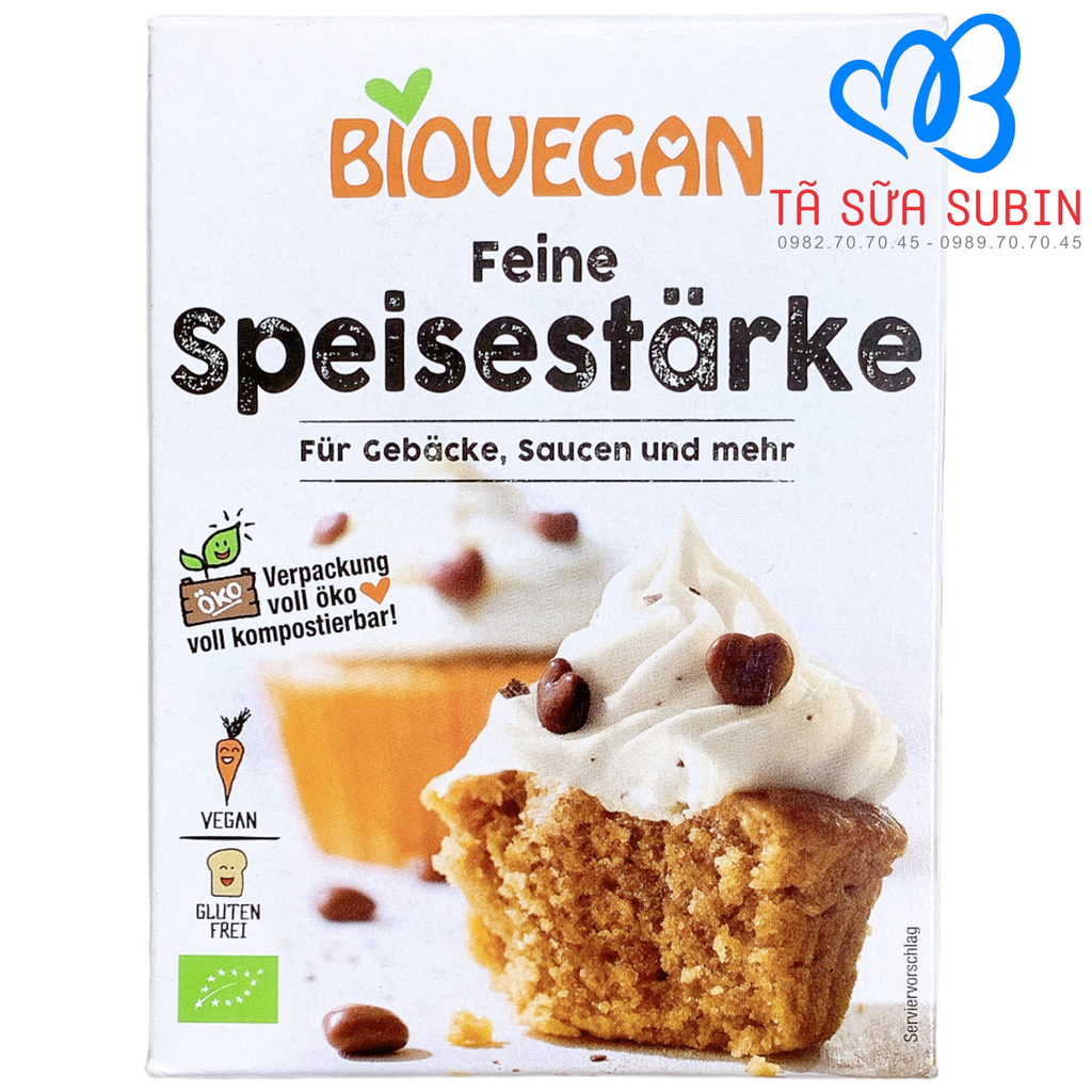 Tinh Bột Bắp Hữu Cơ Biovegan Đức 250gr