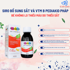 Siro Bổ Sung Sắt Và Vitamin B Pediakid Pháp 125ml (6 Tháng)