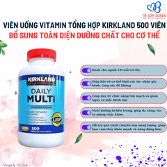 Vitamin tổng hợp daily multi kirkland mỹ 500 viên