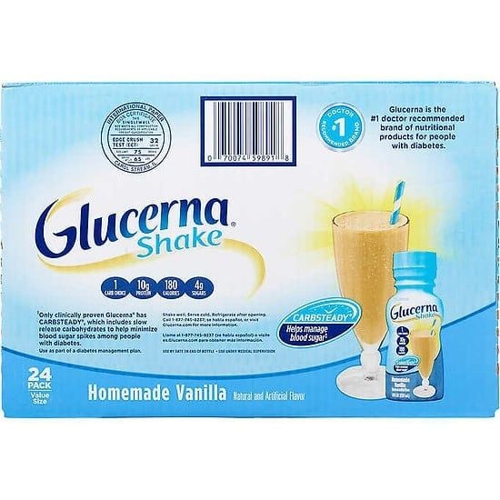 Thùng 24 Chai Sữa Nước Glucerna Mỹ 237ml Dành Cho Người Tiểu Đường