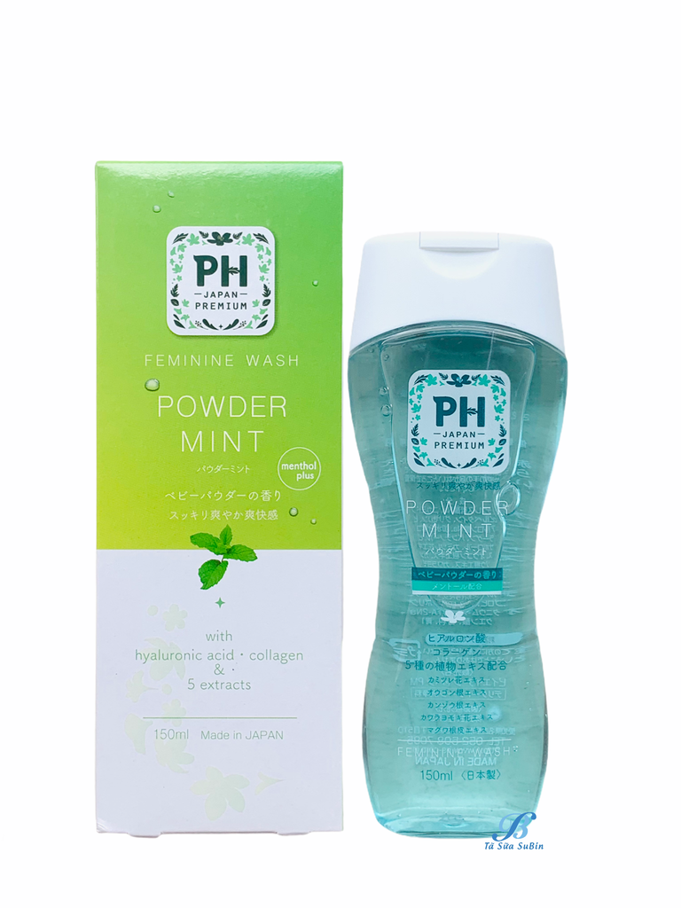 Dung dịch vệ sinh phụ nữ PH Nhật Bản Premium Hương Powder mint 150ml - 4582372213388
