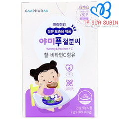 Bột Uống Bổ Sung Sắt + Vitamin C GM Pharm Hàn Quốc 60gr