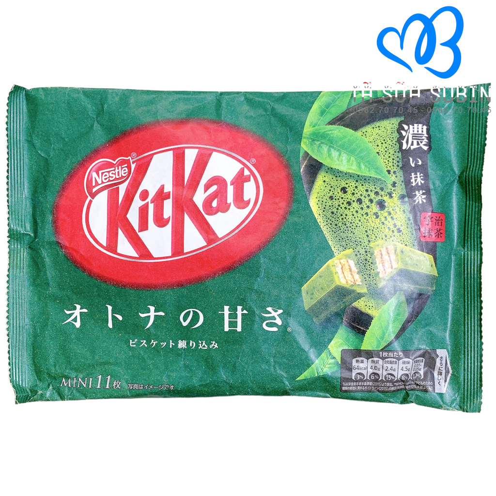 Kẹo Socola KitKat Nhật (10 Thanh) Vị Trà Xanh