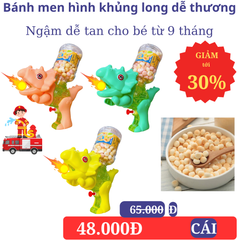 Bánh men hình khủng long dễ thương