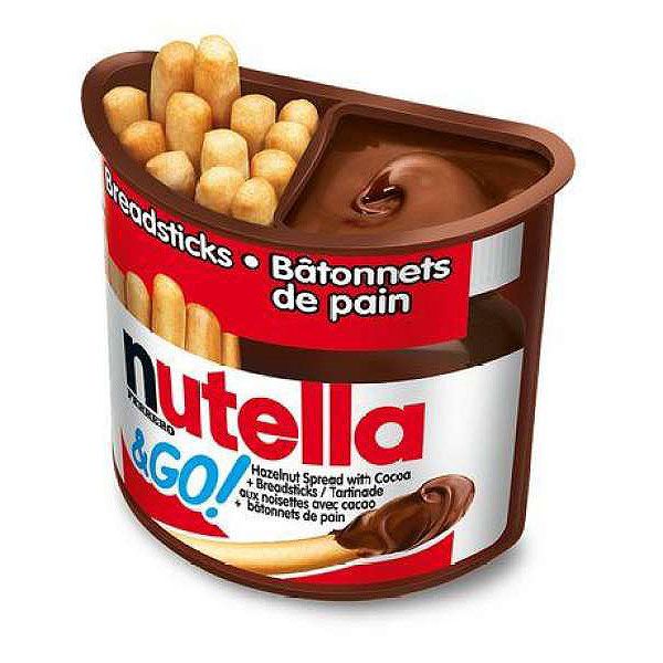 BÁNH QUE CHẤM CHOCOLATE NUTELLA & GO BREADSTICKS 52gr MỸ