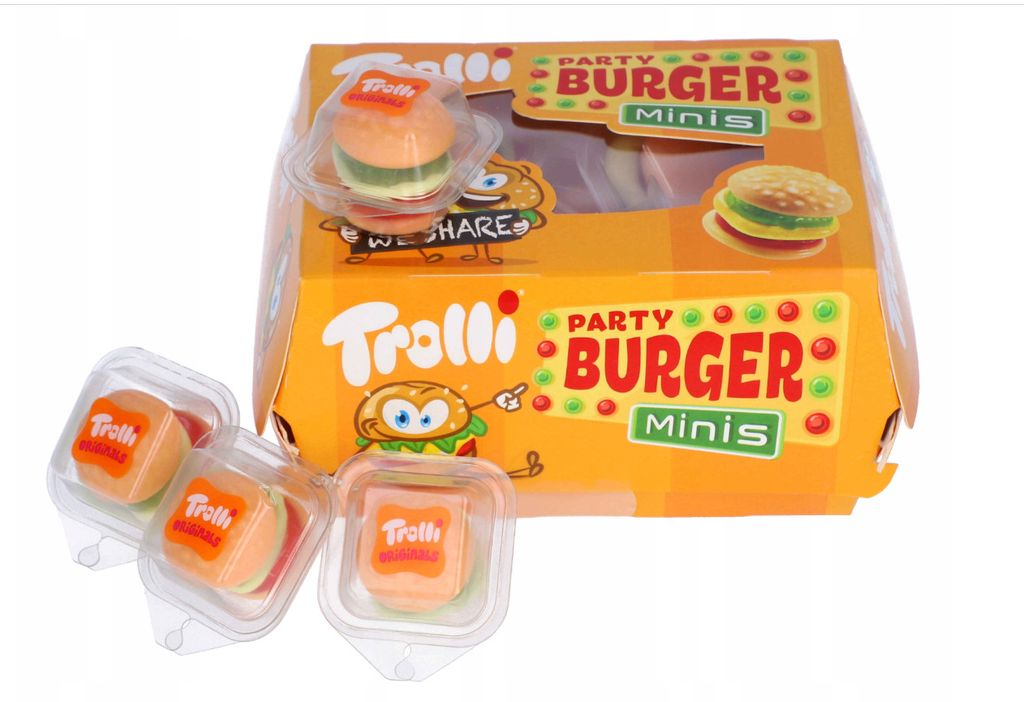 Kẹo Dẻo Trolli Burger Minis Đức 150gr