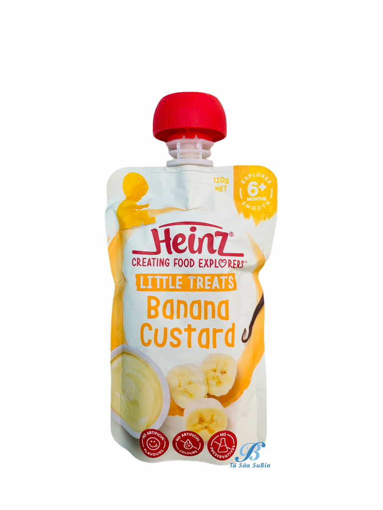 Váng Sữa Túi Heinz Úc Vị Chuối 120gr Cho Bé 6 Tháng