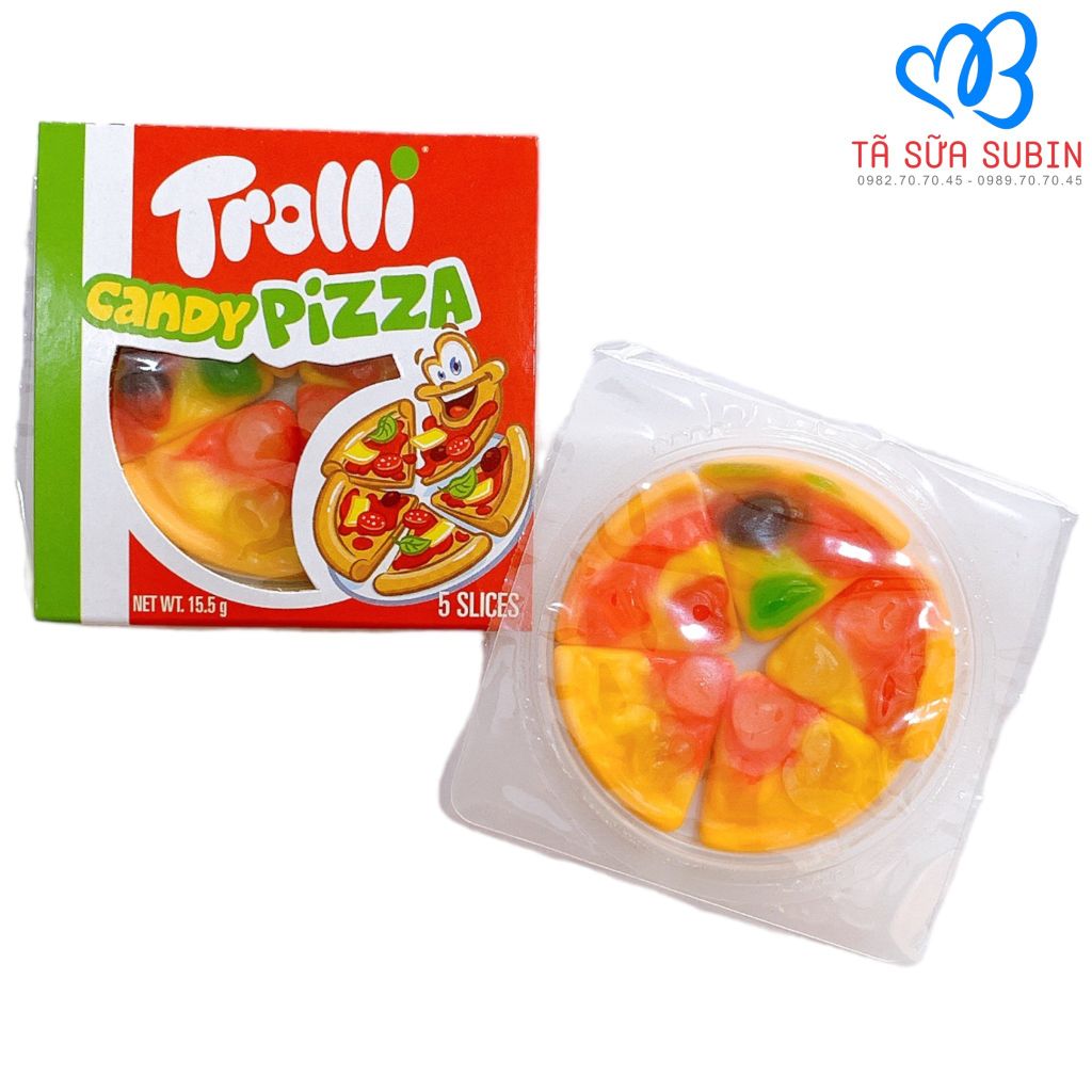 Kẹo Dẻo Gummi Pizza Trolli Đức 15.5g