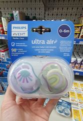 Set 2 Ty Ngậm Ultra Air Philips Avent 0-6m