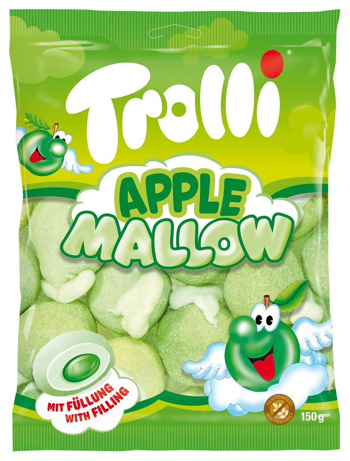 Kẹo Dẻo Trolli apple mallow Đức 150gr táo