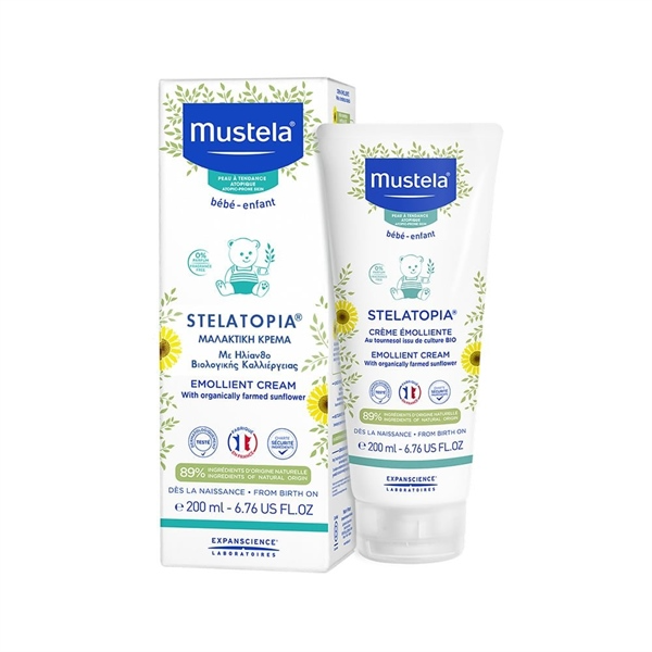 Kem Dưỡng Da Stelatopia Emollient Cream Pháp 200ml Cho Da Chàm, Viêm Da Cơ Địa