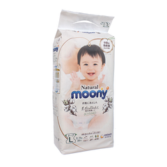 Tã dán Moony Natural size L 38 miếng cho bé 9-14 ký