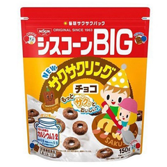 Ngũ cốc Nissin Nhật 150gr vị Chocolate, hình tròn bánh xe