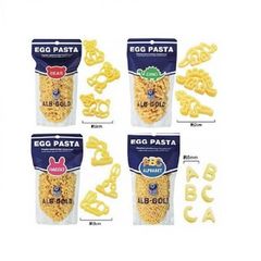 Nui trứng Egg Pasta Nhật 90gr hình cá heo, khủng long, gấu, thỏ