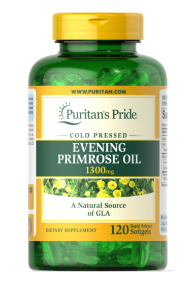Tinh Dầu Hoa Anh Thảo Puritan's Pride Evening Primrose Oil 1300mg Mỹ (120 viên)