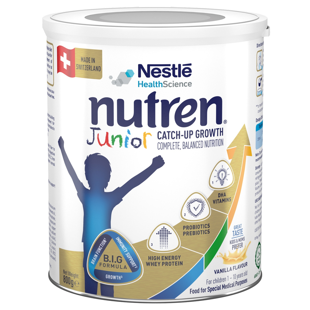 Sữa Nestle Nutren Junior Thuỵ Sỹ 800g Mẫu Mới Từ 1-10 TUỔI