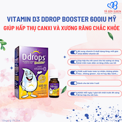 Vitamin D3 Ddrops Booster 600IU Mỹ 2.8ml cho trẻ 1 tuổi