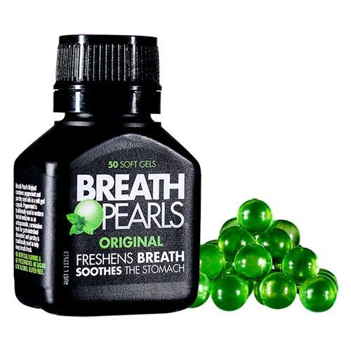 Viên Uống Thơm Miệng Breath Pearls Original Freshens Breath Soothes The Stomach 50 Viên