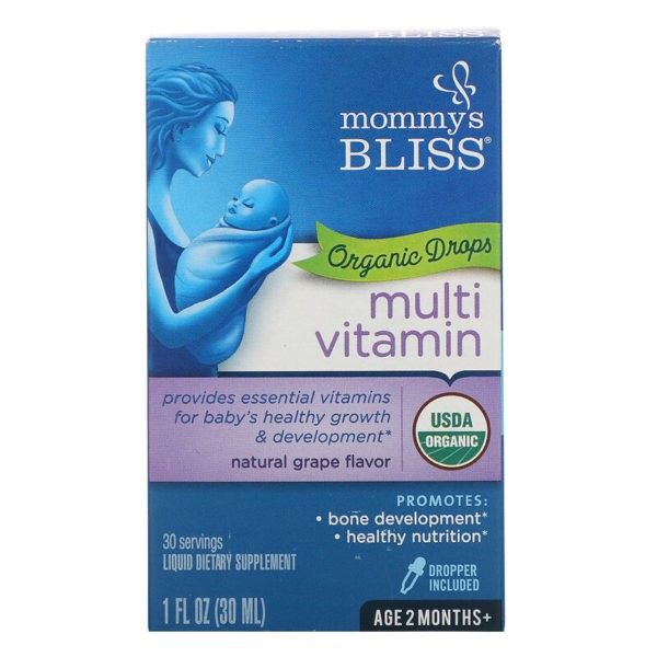 Vitamin tổng hợp hữu cơ Mommys BLISS Mỹ 30ml cho bé từ 2 tháng tuổi