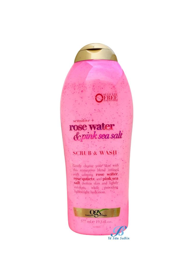 Sữa Tắm Tẩy Tế Bào Chết Rose Water Mỹ 577ml