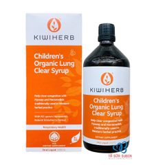 Siro Bổ Phổi Hữu Cơ Kiwiherb Children's Organic Lung Clear Syrup New Zealand 200ml
