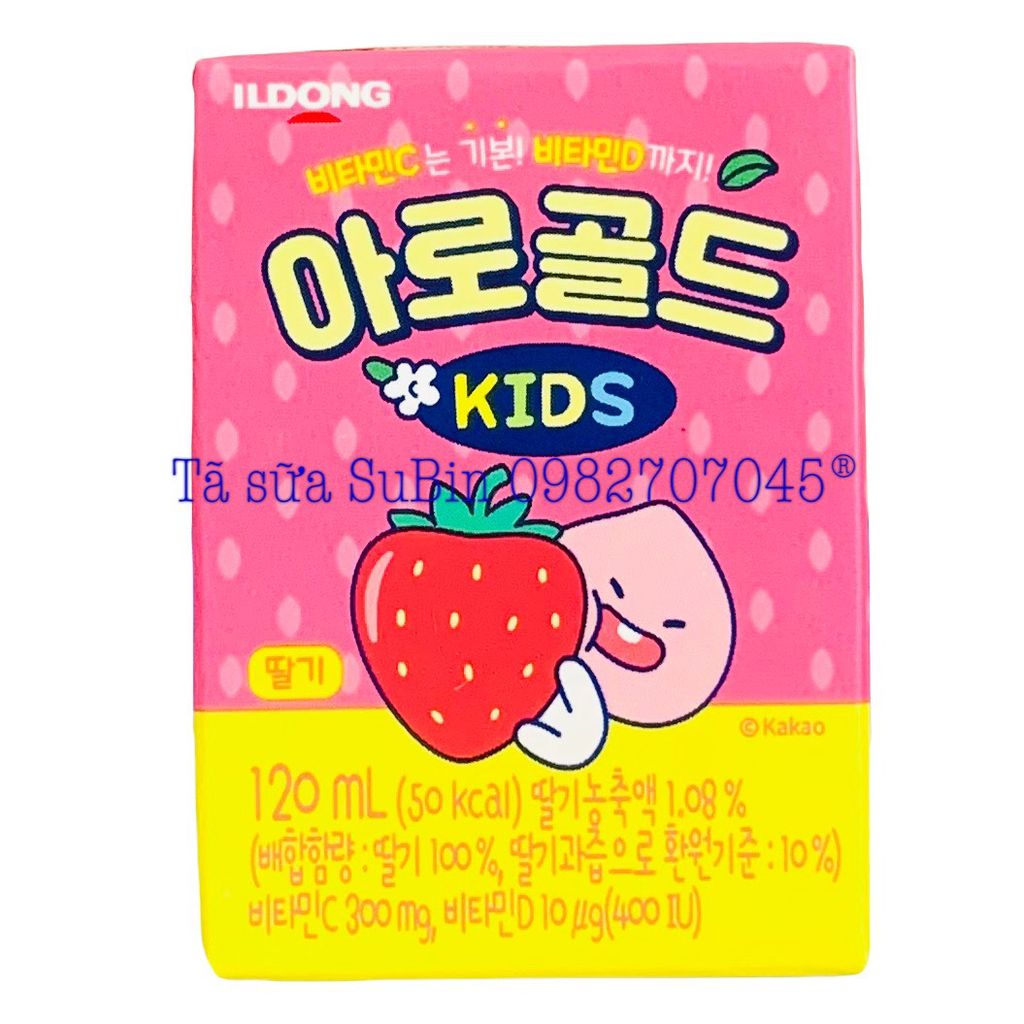 Nước Trái Cây Ildong Kids Hàn Quốc 120ml Vị Dâu