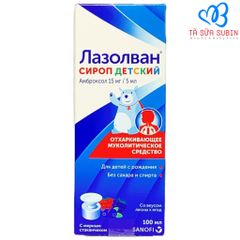 Siro Ho Và Đẩy Đờm Ladovan Nga 100ml Cho Bé Từ Sơ Sinh