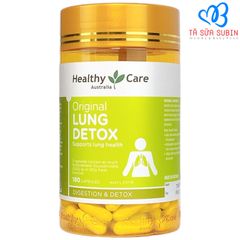 Viên Uống Giải Độc Phổi HealthyCare Original Lung Detox Úc 180 viên