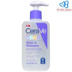 Sữa Tắm Gội CeraVe Baby Wash and Shampoo Mỹ 237ml