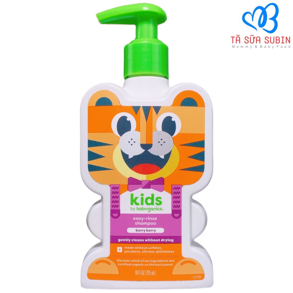 Dầu Gội Mềm Tóc Kids By Babyganics 295ml Cho Bé Từ 1 Tuổi