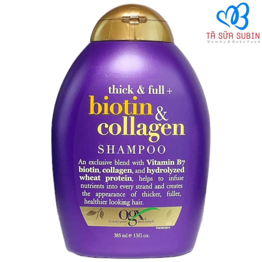 Dầu Gội Biotin & Collagen OGX Mỹ (385ml)