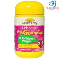 Kẹo Dẻo Kids Smart Vita Gummies Bổ Sung Vitamin Tông Hợp Và Rau Củ Multi Vitamin + Vegies Nature's Way Úc 60 Viên