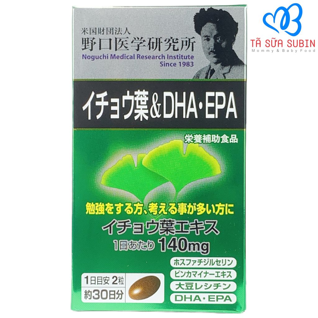 Viên uống bổ não DHA EPA Ginkgo Noguchi Nhật 30 viên