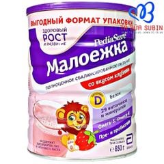 Sữa Pediasure Nga Vị Dâu 850gr Dành Cho Trẻ Từ 1 Đến 10 Tuổi