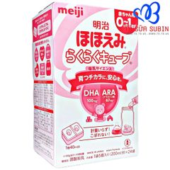 Sữa Meiji Nội Địa Nhật Số 0 Dạng Thanh 27gr Cho Bé Từ 0-12 Tháng (Hộp 24 Thanh)