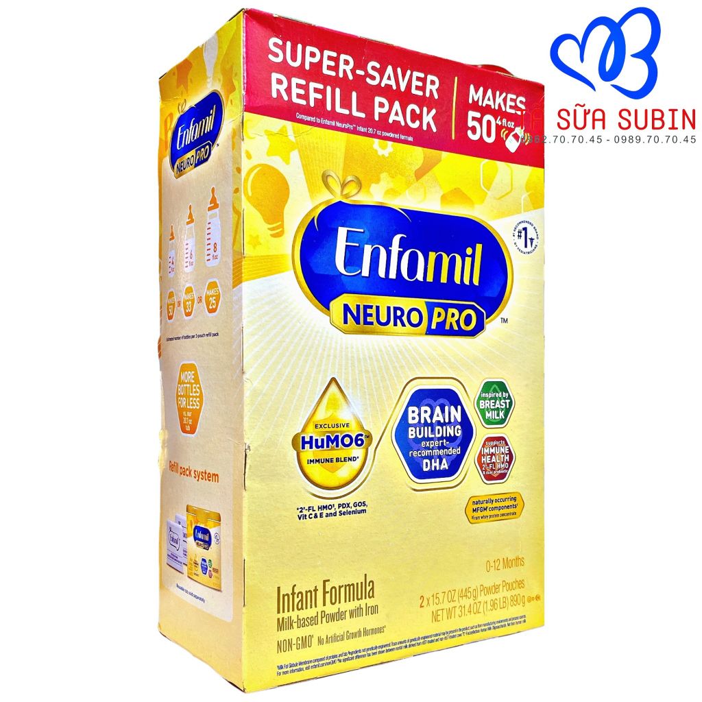 Sữa Enfamil NeuroPro Infant Formula Mỹ hộp giấy Cho bé 0-12 tháng