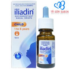 Thuốc Nhỏ Mũi iliadin 0.025% Tím Singapore 10ml Cho Bé Từ 1-6 Tuổi