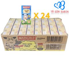 Thùng 24 hộp Sữa Tươi Marigold Singapore 200ml Vị Lúa mạch
