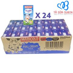 Thùng 24 hộp Sữa Tươi Marigold Singapore 200ml  Vị Tự Nhiên