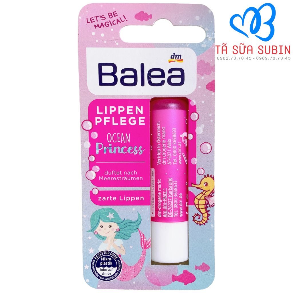 Son Dưỡng Môi Balea Ocean Princess Đức 4,8gr