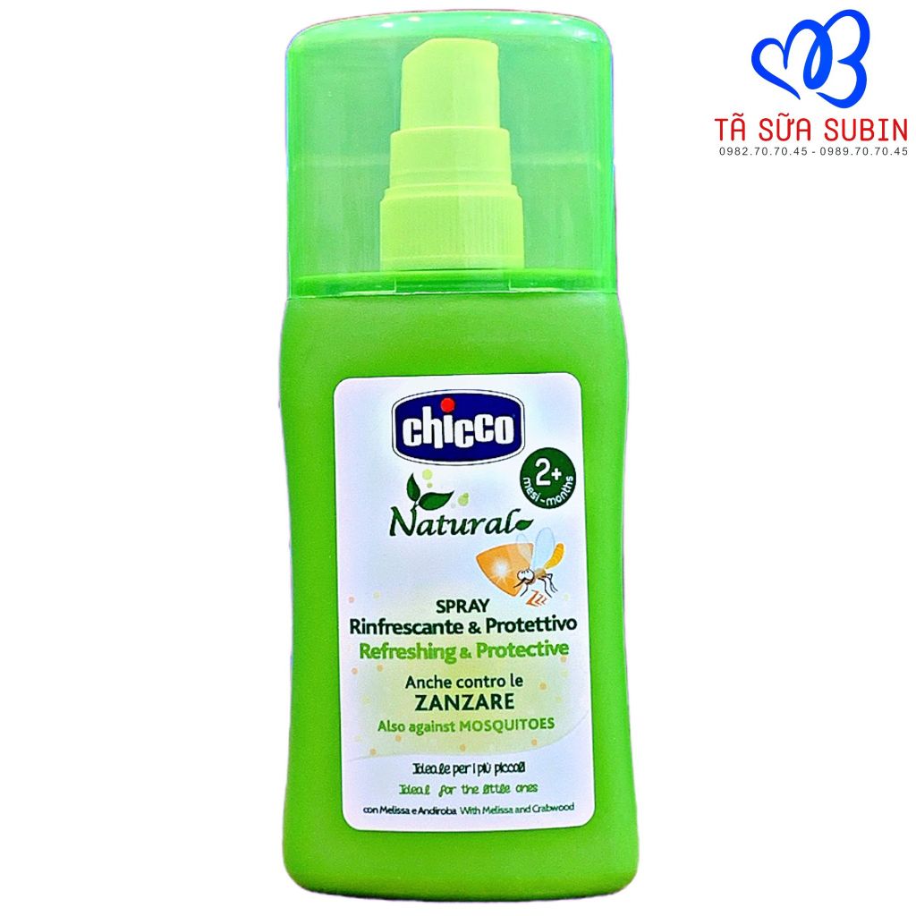 Xịt Chống Muỗi Chicco-Extra Ý 100ml Cho Bé Từ 2 Tháng