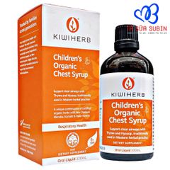 Siro Trị Ho Long Đờm Children's Organic Chest Syrup Kiwiherb Úc 100ml