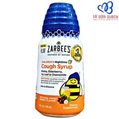 Siro Ho Đêm Zarbee's Children Cough Syrup Mỹ 118ml Cho Bé Từ 2-12 Tuổi