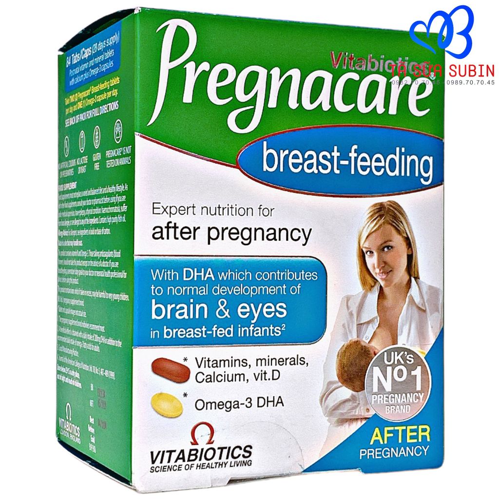 Vitamin Bú Sau Sinh Pregnacare Breast Feeding Anh 84 Viên