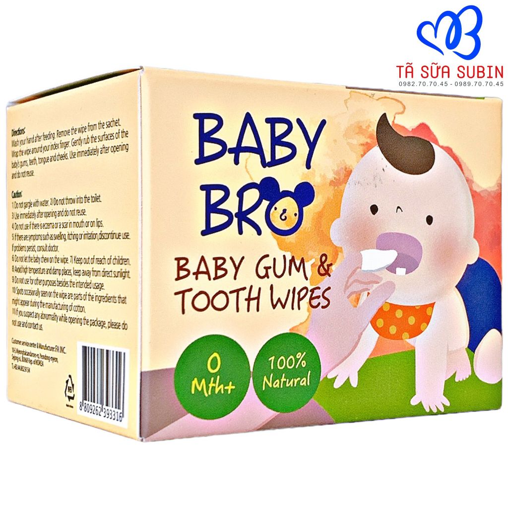 Giấy Lau Răng Vệ Sinh Miệng Baby Bro