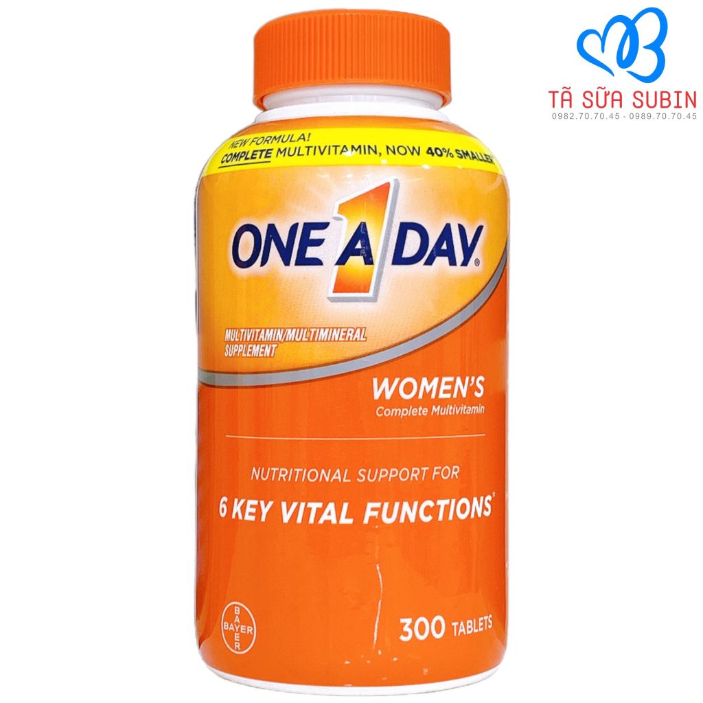 Vitamin Tổng Hợp Cho Nữ Dưới 50 Tuổi MultiVitamin One A Day Mỹ 300 viên