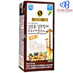 Sữa Ngũ Cốc Óc Chó Hạnh Nhân Golden Health Hàn Quốc 140ml - Dạng Hộp