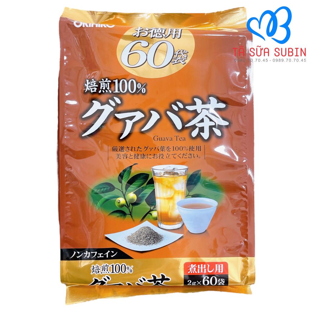 Trà ổi Orihiro Guava Nhật bản 60gói - hỗ trợ giảm cân
